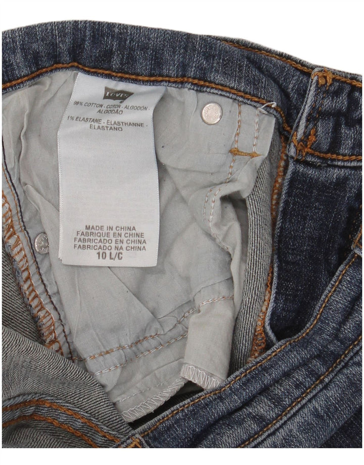 Levi's Damen 505 Straight Jeans US 10 Large W32 L34 Blaue Baumwolle