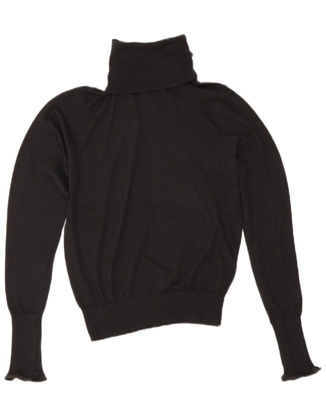 Zara Damen-Pullover mit Rollkragen, Gr. 6, XS, Schwarz, Polyester