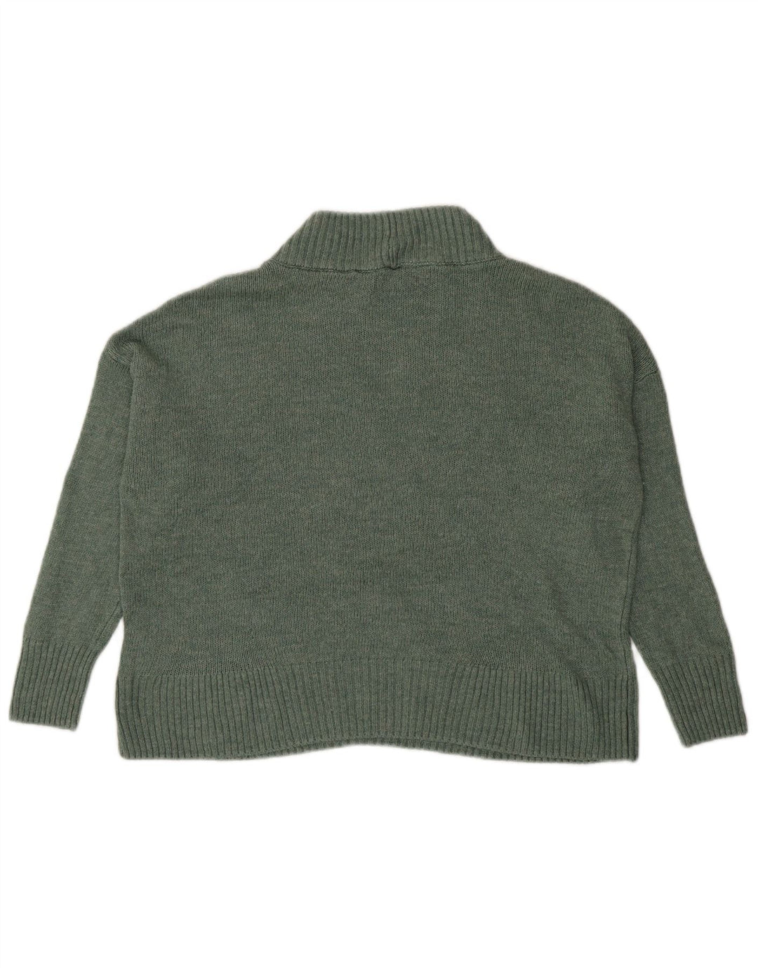 M&Co Damen-Pullover mit Rollkragen, übergroß, Gr. 10, Größe S, Grün