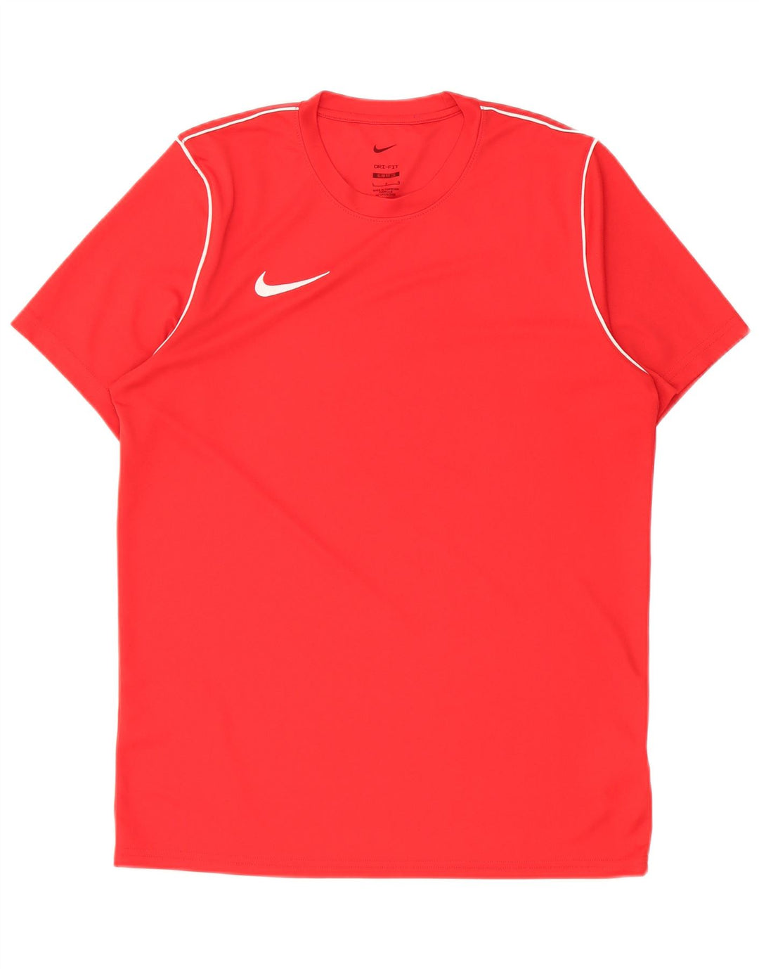 Nike Herren Dri Fit Slim Fit T-Shirt-Oberteil, großes rotes Polyester