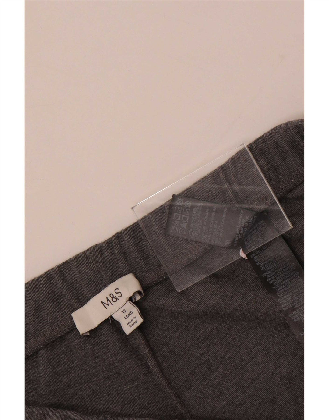 Marks & Spencer Damen-Trainingshose mit hoher Taille, UK 12, Mittelgrau