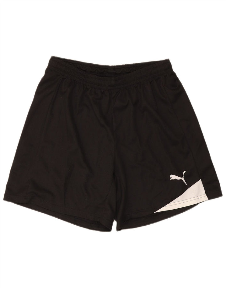 Puma Herren-Sportshorts, groß, schwarzes Farbblock-Polyester