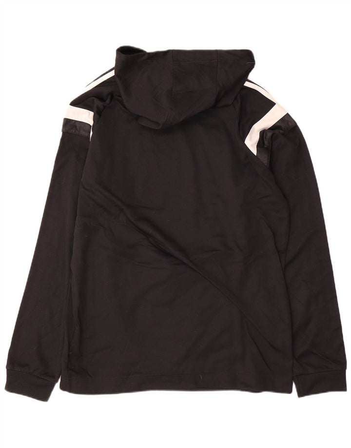 Adidas Herren Kapuzenpullover Mittelschwarzes Colourblock-Polyester