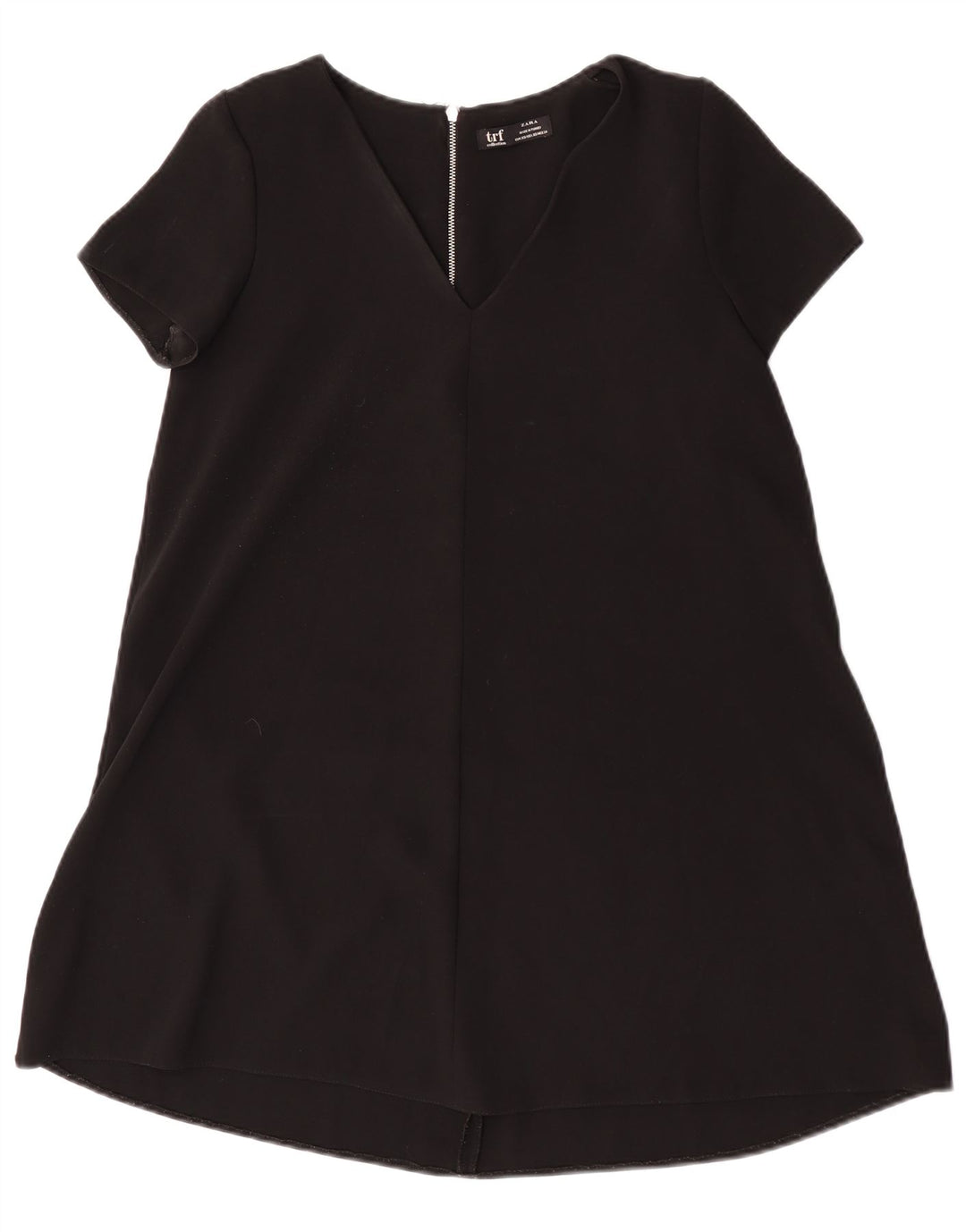 Zara Damen A-Linien-Kleid UK 6 XS Schwarz