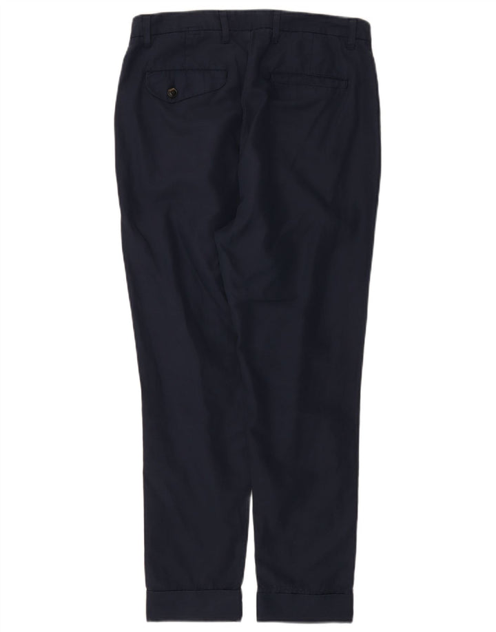 Woolrich Slim Chino-Hose für Damen, W27 L26, marineblaue Baumwolle