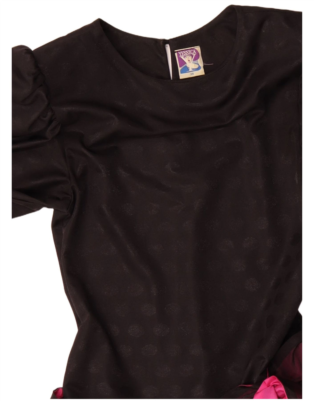 YESSICA Damen-Stufenkleid EU 36 Small Schwarzes Colourblock-Polyester