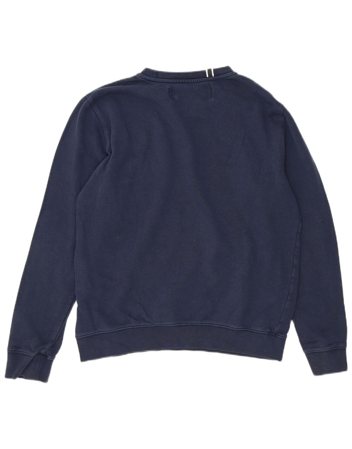 Replay Herren-Sweatshirt mit Grafik, groß, marineblau, Baumwolle