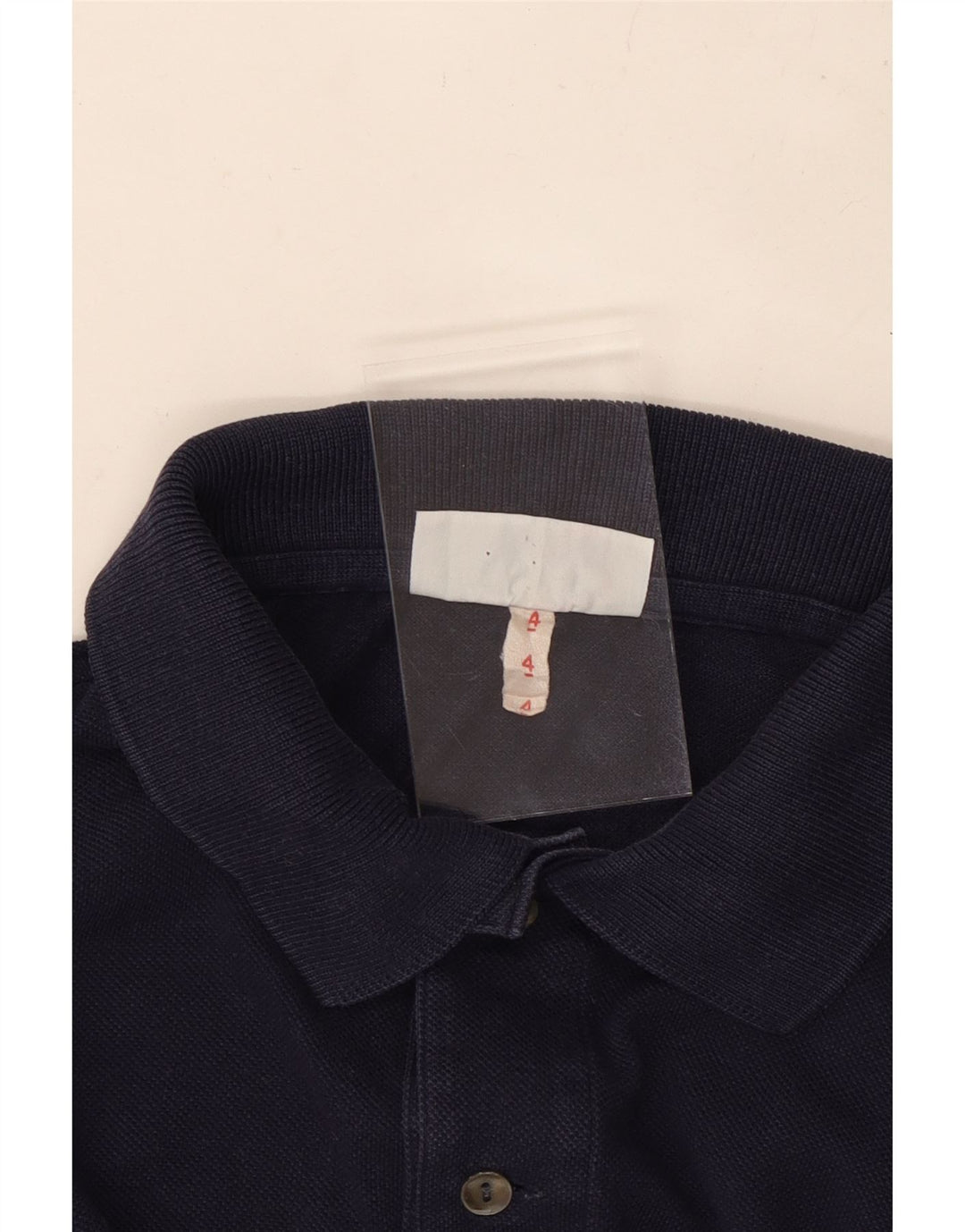 LACOSTE Herren-Poloshirt, Größe 4, mittelgroß, marineblau, Baumwolle