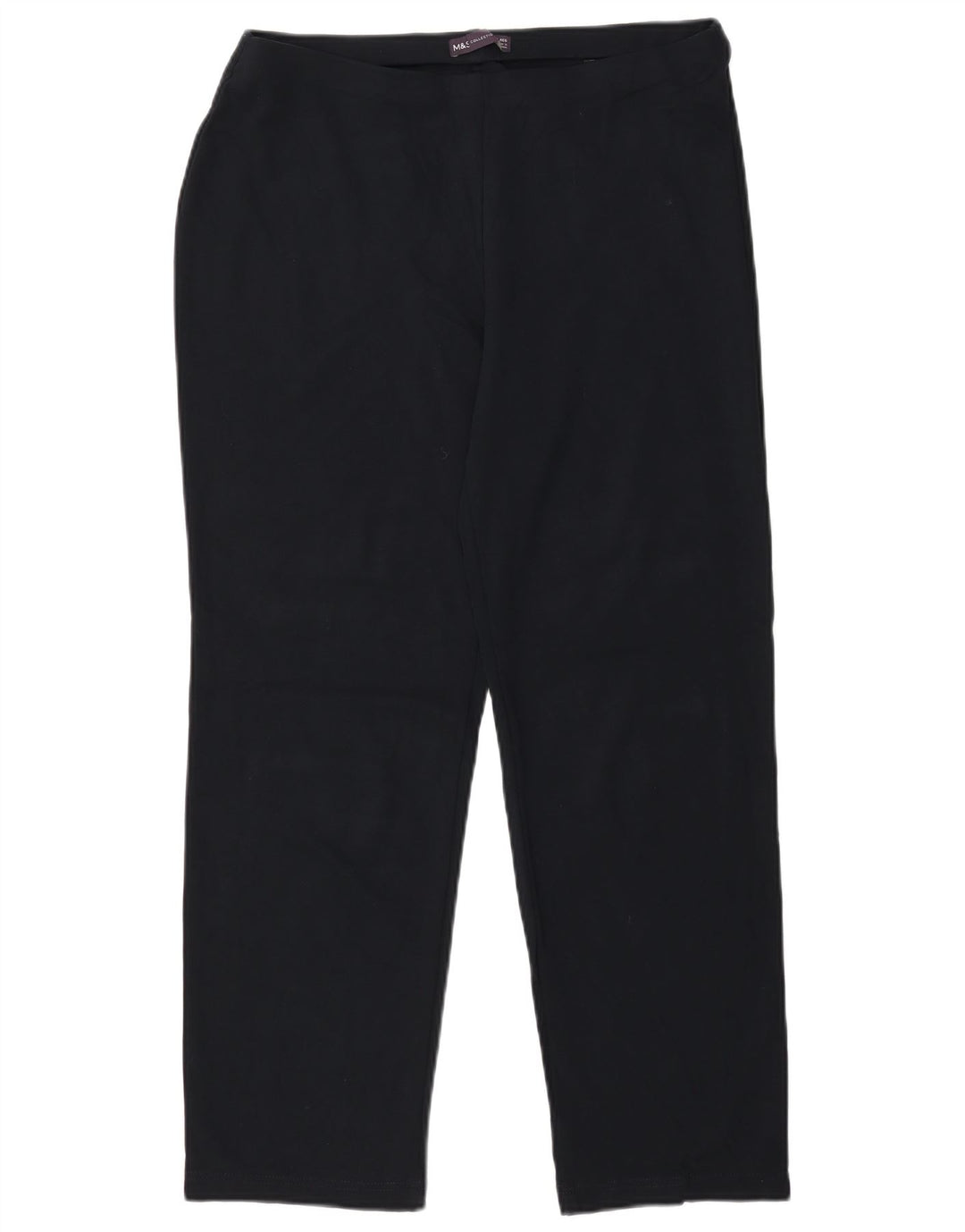 Marks & Spencer Damen Freizeithose UK 14 Large W34 L29 Schwarze Viskose