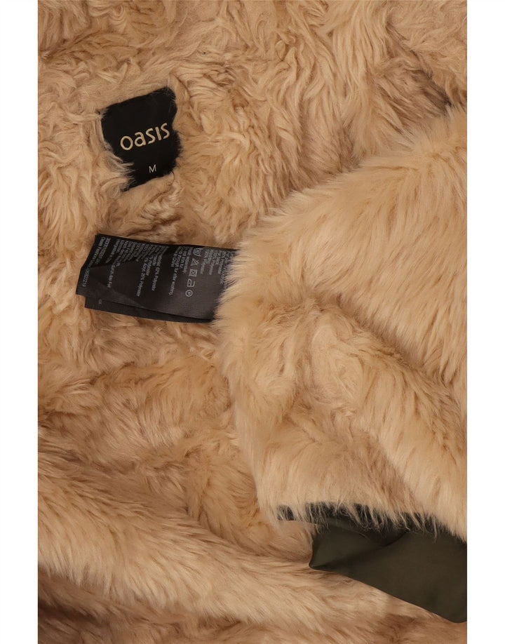 Oasis Damen-Sherpa-Parka mit Kapuze, UK 14, Mittelgrün, Polyester