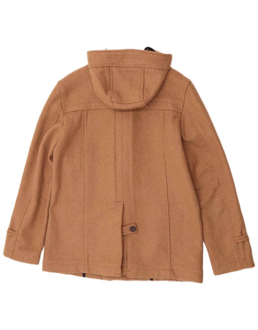 Pull & Bear Herren-Dufflecoat mit Kapuze, UK 42, XL, Beige, Polyester