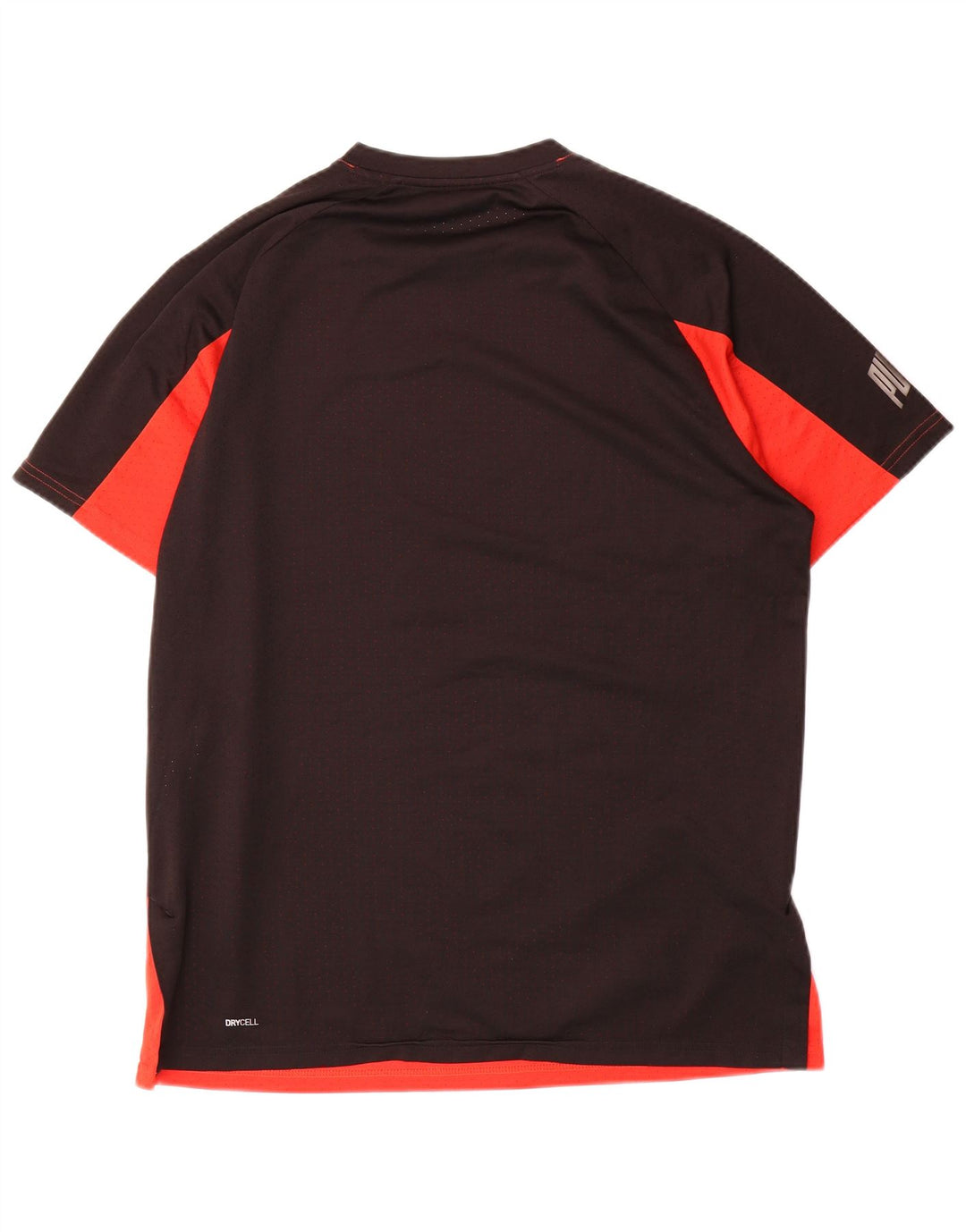 PUMA Herren Grafik-T-Shirt-Oberteil, großes rotes Farbblock-Polyester