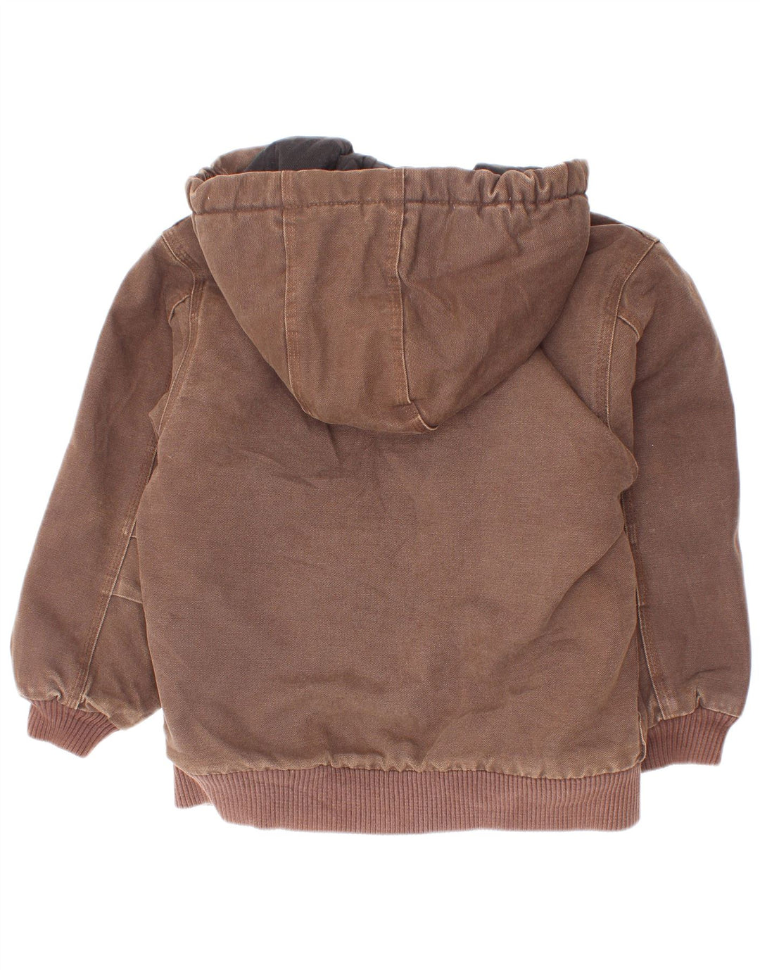 Carhartt Jungen-Bomberjacke mit Kapuze, 7–8 Jahre, Größe S, braune Baumwolle
