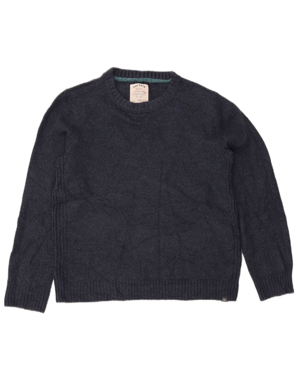 FAT FACE Damen-Pullover, übergroß, Rundhalsausschnitt, Gr. 10, Marineblau