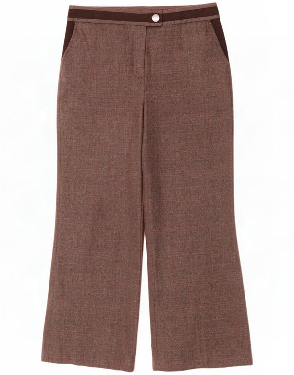 Marks & Spencer Damen Per Una verkürzte Hose UK 10 Small W30 L26 Braun
