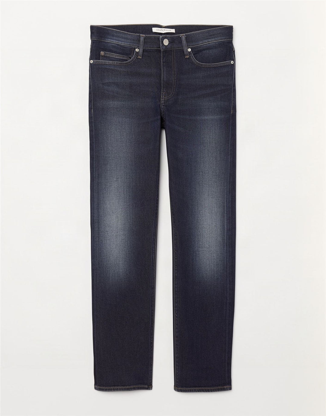 Calvin Klein Herren Straight Jeans W33 L30 Marineblau Baumwolle