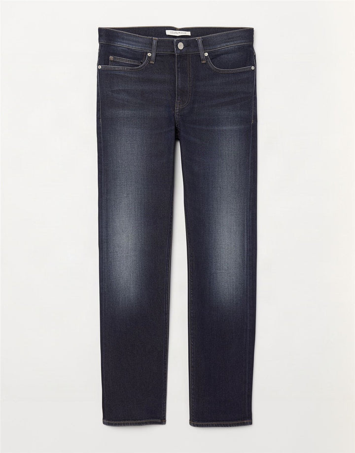 Calvin Klein Herren Straight Jeans W33 L30 Marineblau Baumwolle
