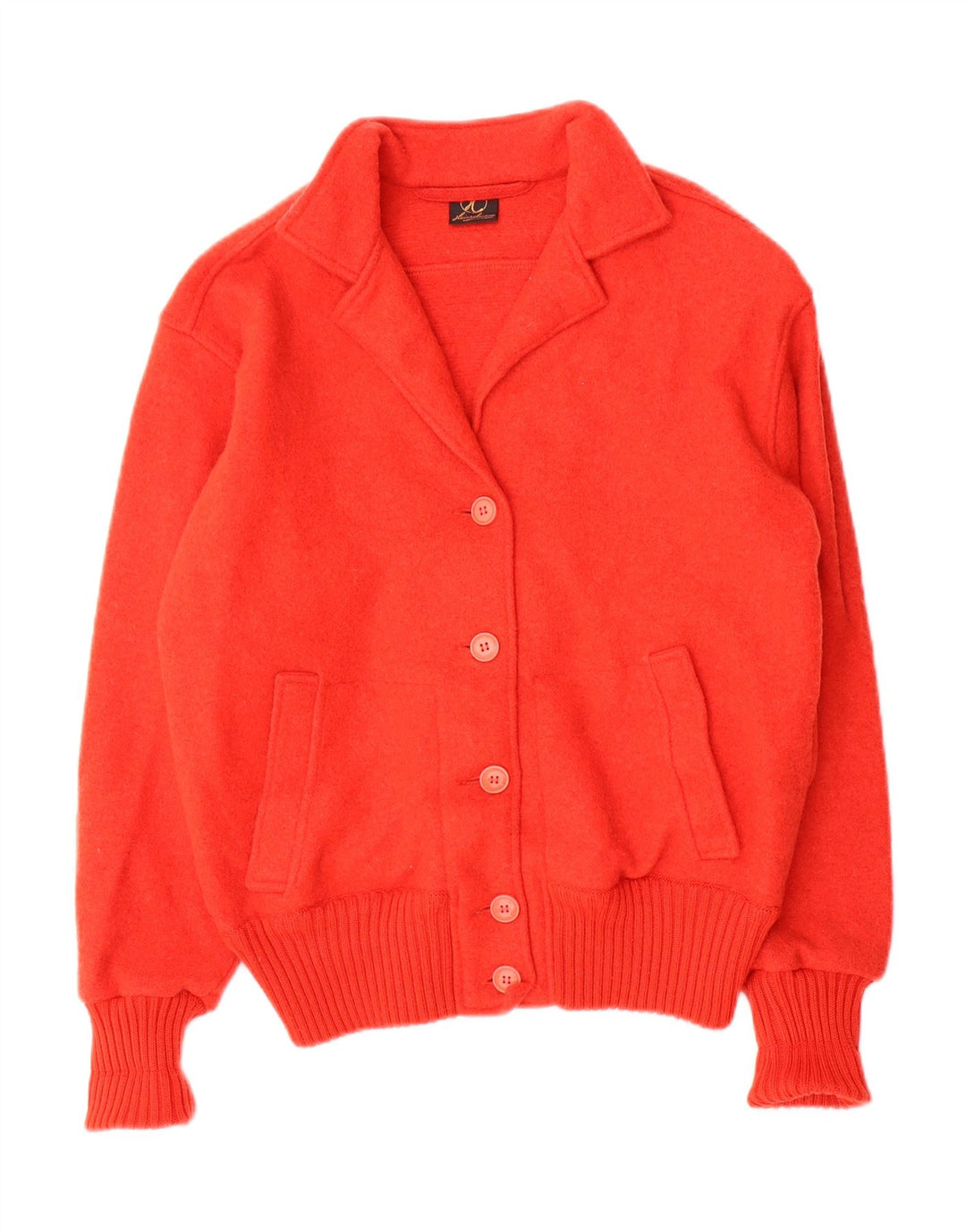 Vintage Damen Cardigan Pullover EU 40 Mittelrot