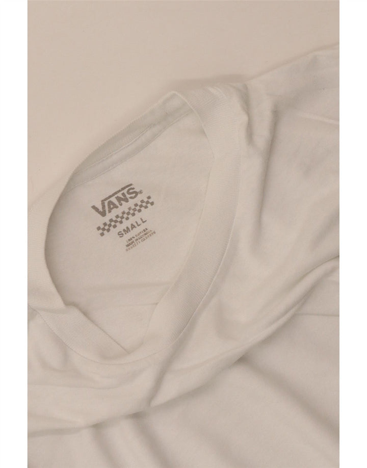 Vans Herren T-Shirt Top Small aus weißer Baumwolle