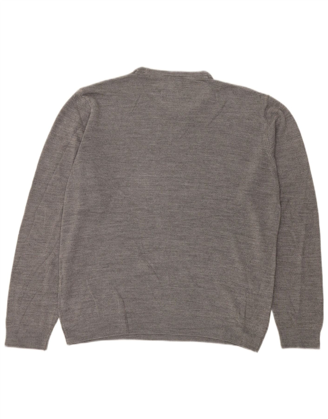 Marks & Spencer Herren-Pullover mit Rundhalsausschnitt, reguläre Passform, XL, grau, Acryl