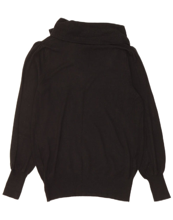 Marks & Spencer Rollkragenpullover für Damen, UK 12, mittlere schwarze Viskose
