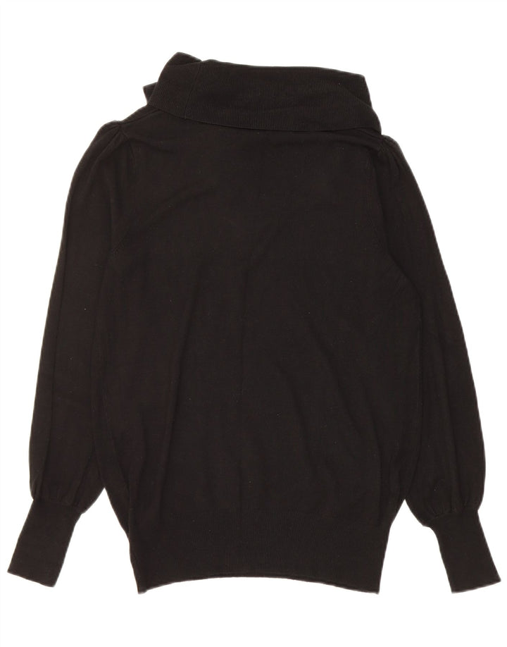 Marks & Spencer Rollkragenpullover für Damen, UK 12, mittlere schwarze Viskose