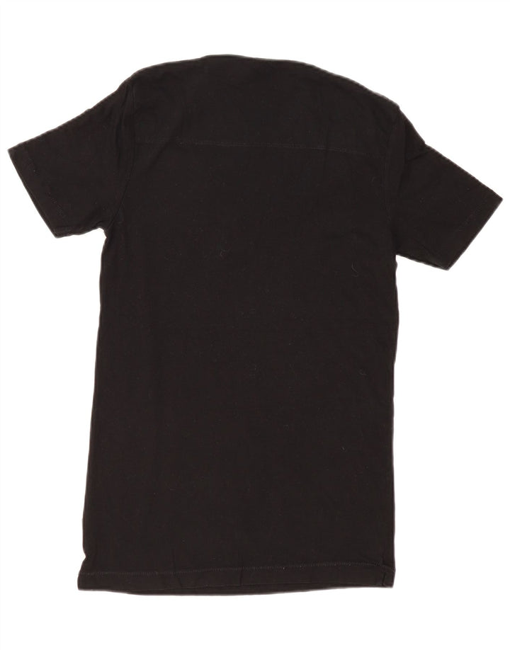 French Connection Herren T-Shirt Top XS Schwarz Baumwolle