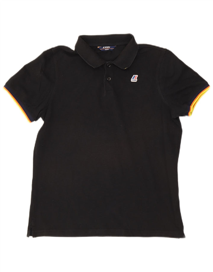 K-Way Herren Poloshirt Medium Schwarz