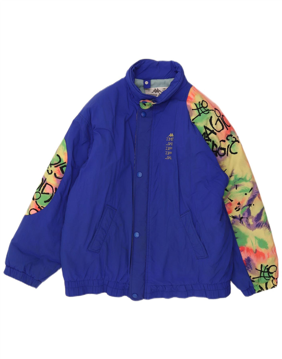 Kappa Boys Graphic Relaxed Fit Skijacke 15-16 Jahre Blauer Farbblock