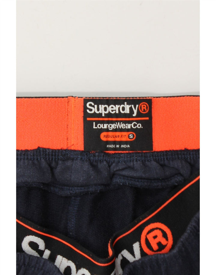 Superdry Herren-Sportshorts mit normaler Passform, Größe S, Marineblau
