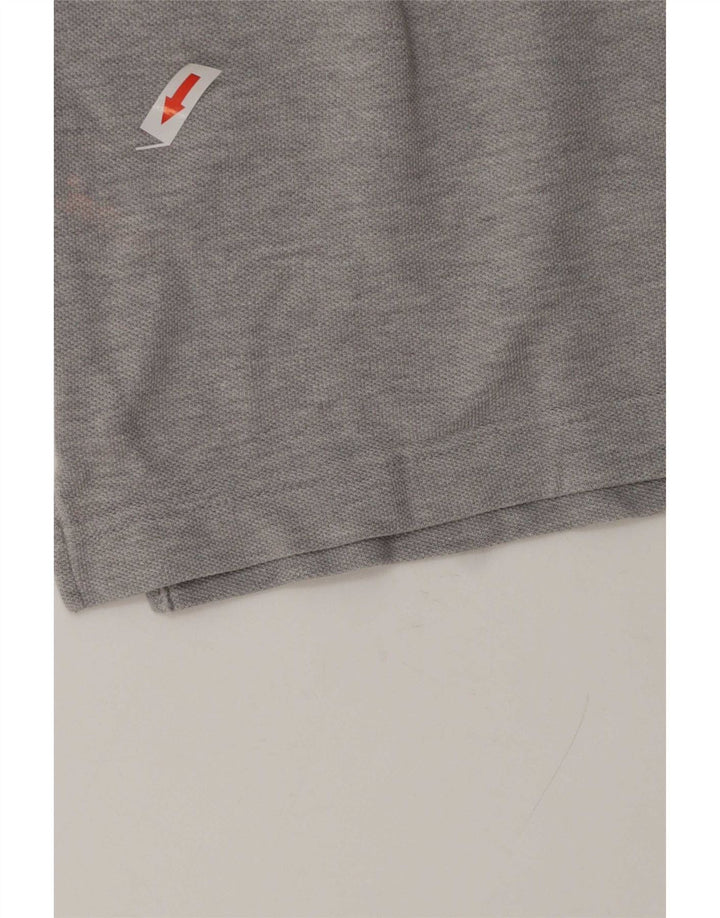 Benetton Herren Poloshirt Mittelgrau meliert