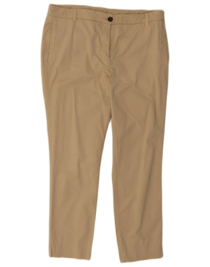 Massimo Dutti Damen Slim Chino-Hose W34 L26 Beige