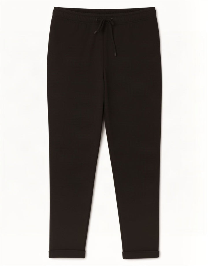Schmale, verkürzte Herrenhose von Zara, Größe M, W32, L26, Schwarz, Polyester
