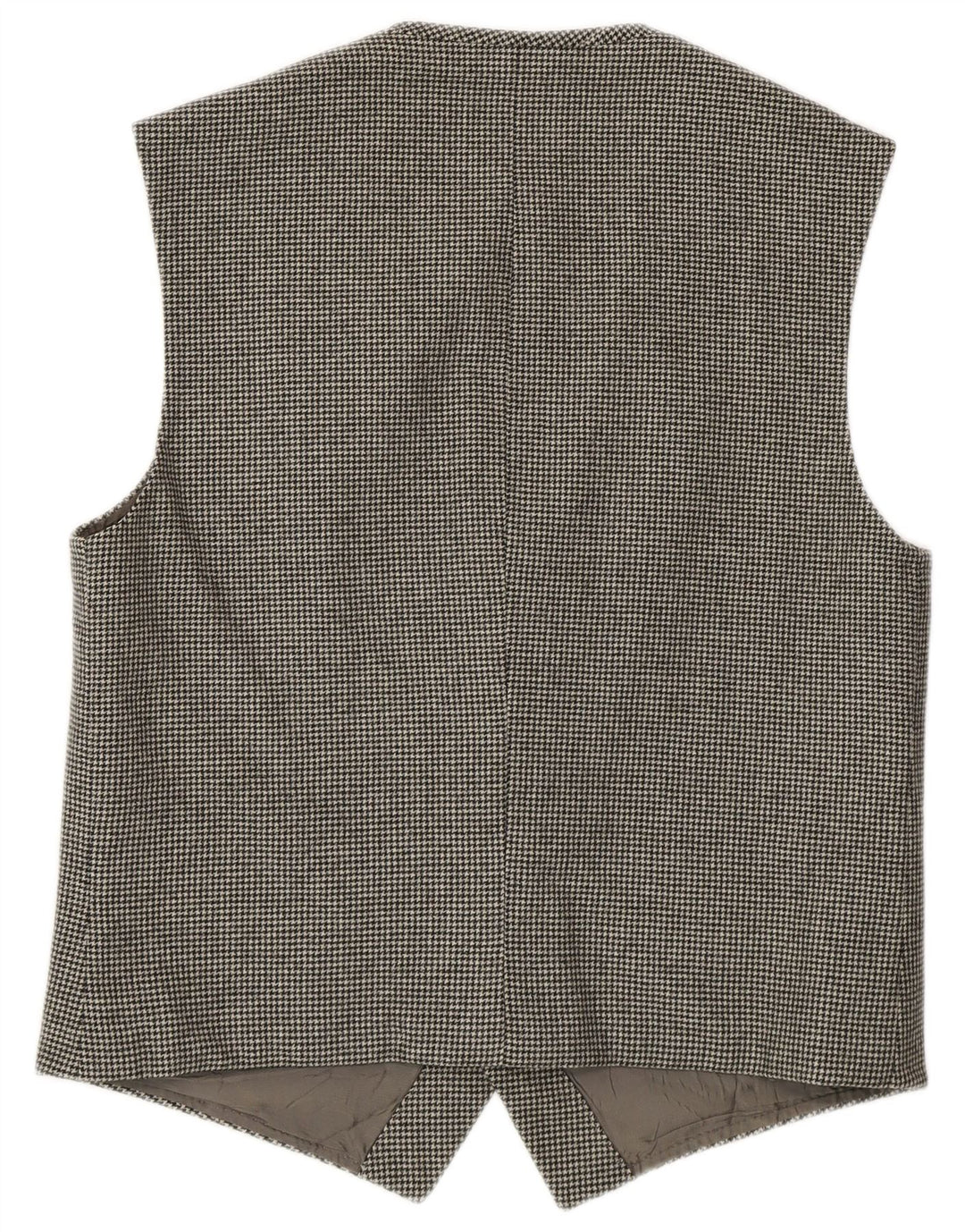 Vintage Herren Weste Klein Grau Hahnentritt