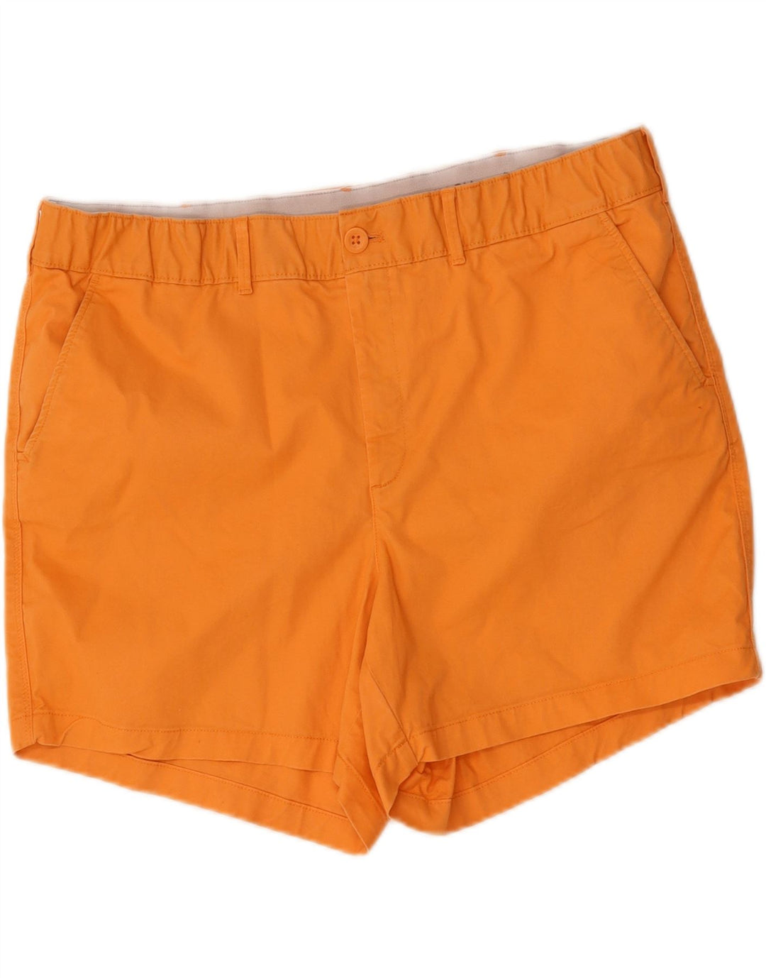 EDDIE BAUER Womens Boyfriend Mid Rise Chino Shorts US 18 2XL W42 Orange Vintage Eddie Bauer and Second-Hand Eddie Bauer from Messina Hembry 
