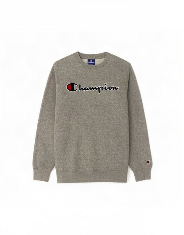 Champion Sweatshirt-Pullover mit Grafik für Jungen, 11–12 Jahre, Größe L, Grau, Baumwolle
