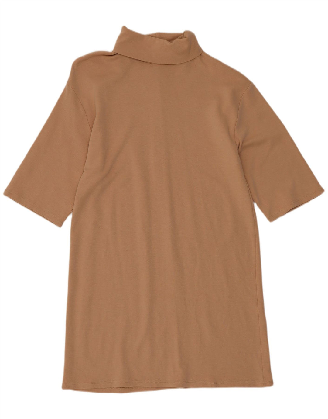 Zara Damen Etuikleid mit 1/2-Ärmeln, Gr. 8, Beige