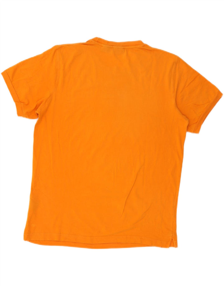 Fila Herren Grafik-T-Shirt-Oberteil aus mitteloranger Baumwolle