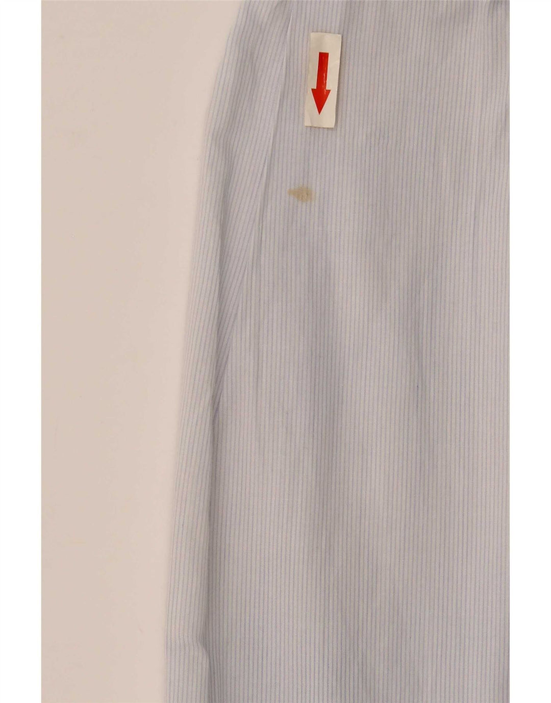 Zara Herren Slim Fit Hemd aus mittelblauer Nadelstreifen-Baumwolle