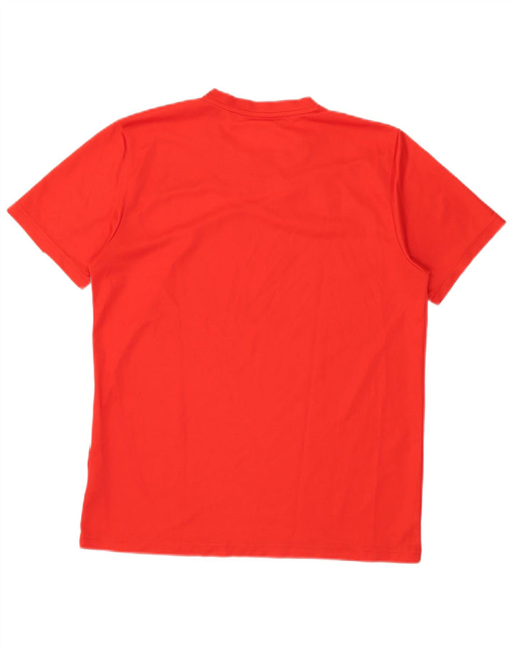 Puma Herren T-Shirt Top Mittelrotes Colourblock-Polyester