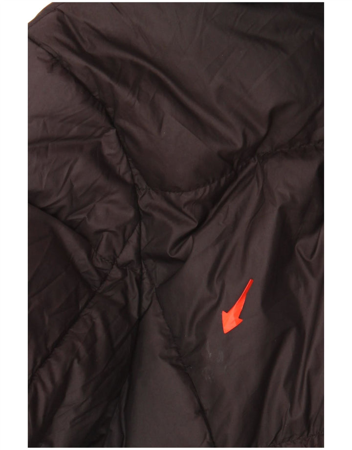 JACK WILLS Womens Hooded Padded Coat UK 12 Medium Black Polyester