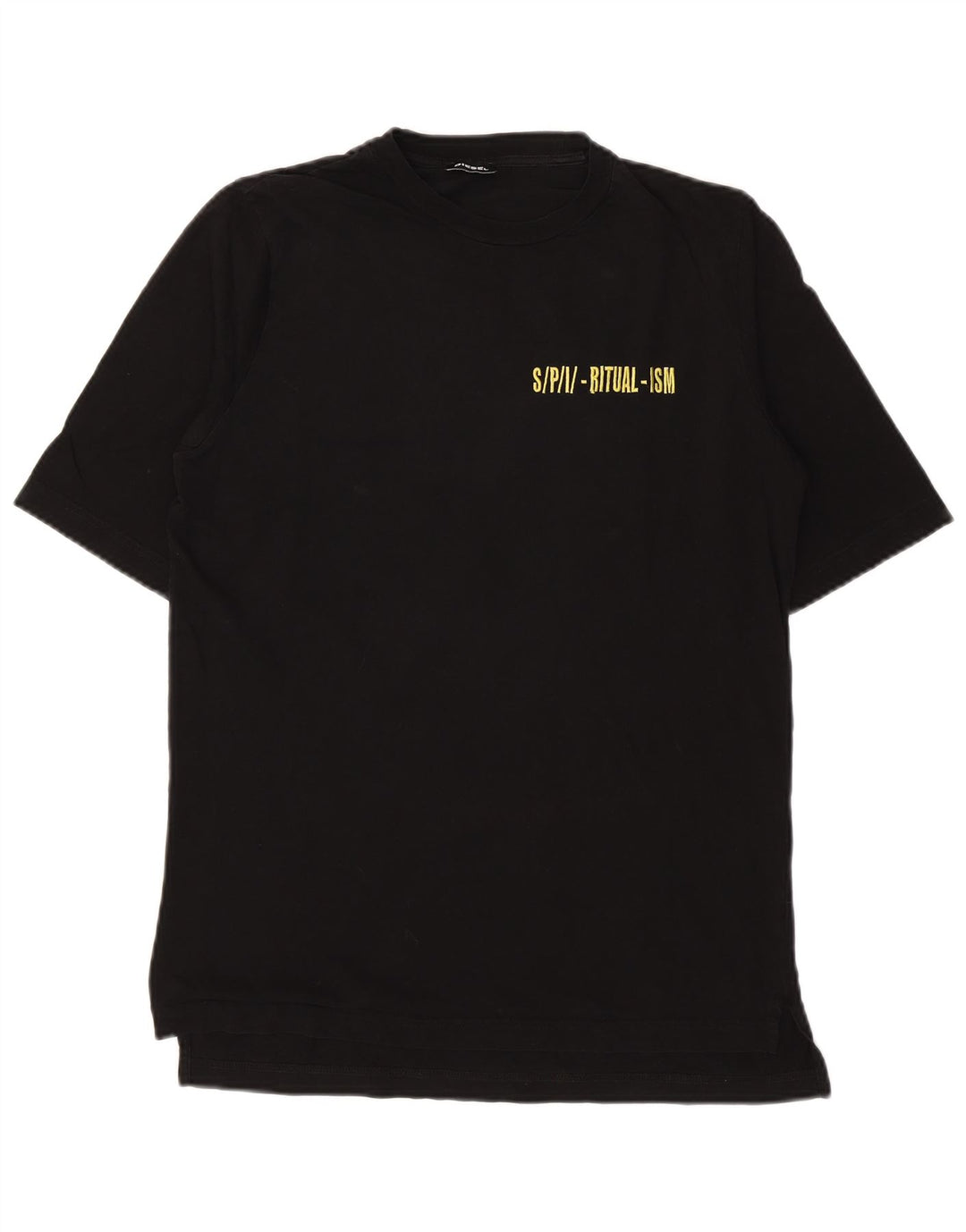 Diesel Herren-T-Shirt mit Grafik, Größe S, schwarze Baumwolle