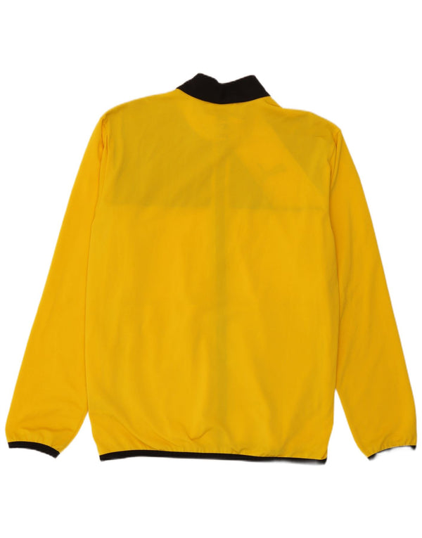 Puma Herren-Trainingsanzugoberjacke aus mittelgelbem Colourblock-Polyester
