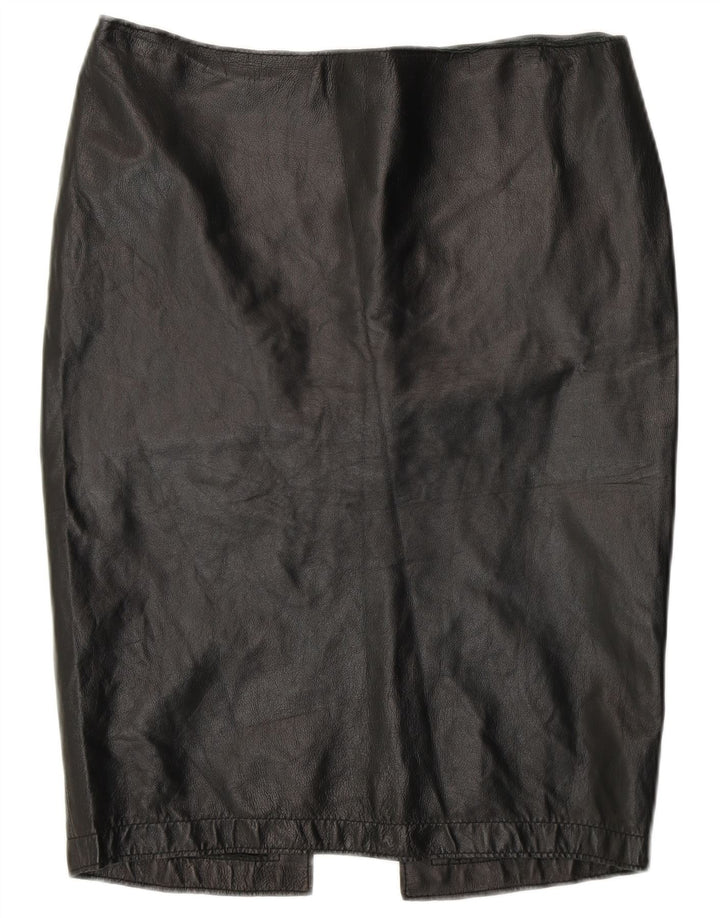 Vintage Damen Bleistiftrock IT 44 Medium W32 Schwarz