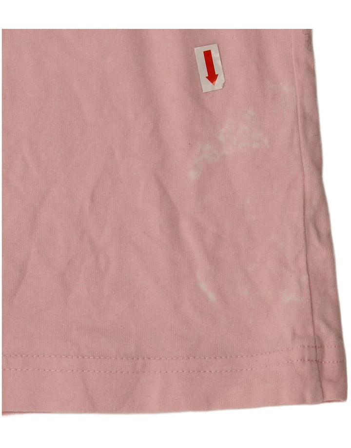 REEBOK Mens Graphic T-Shirt Top Medium Pink Cotton