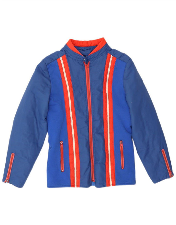 Impidimpi Herren-Windbreaker-Jacke, UK 36, klein, blau gestreift, Polyamid