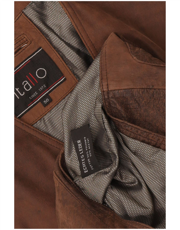 Itallo Herren Lederweste IT 50 Large Braun