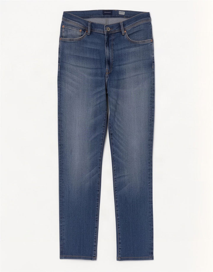 Gant Herren Slim Jeans W30 L30 Blaue Baumwolle