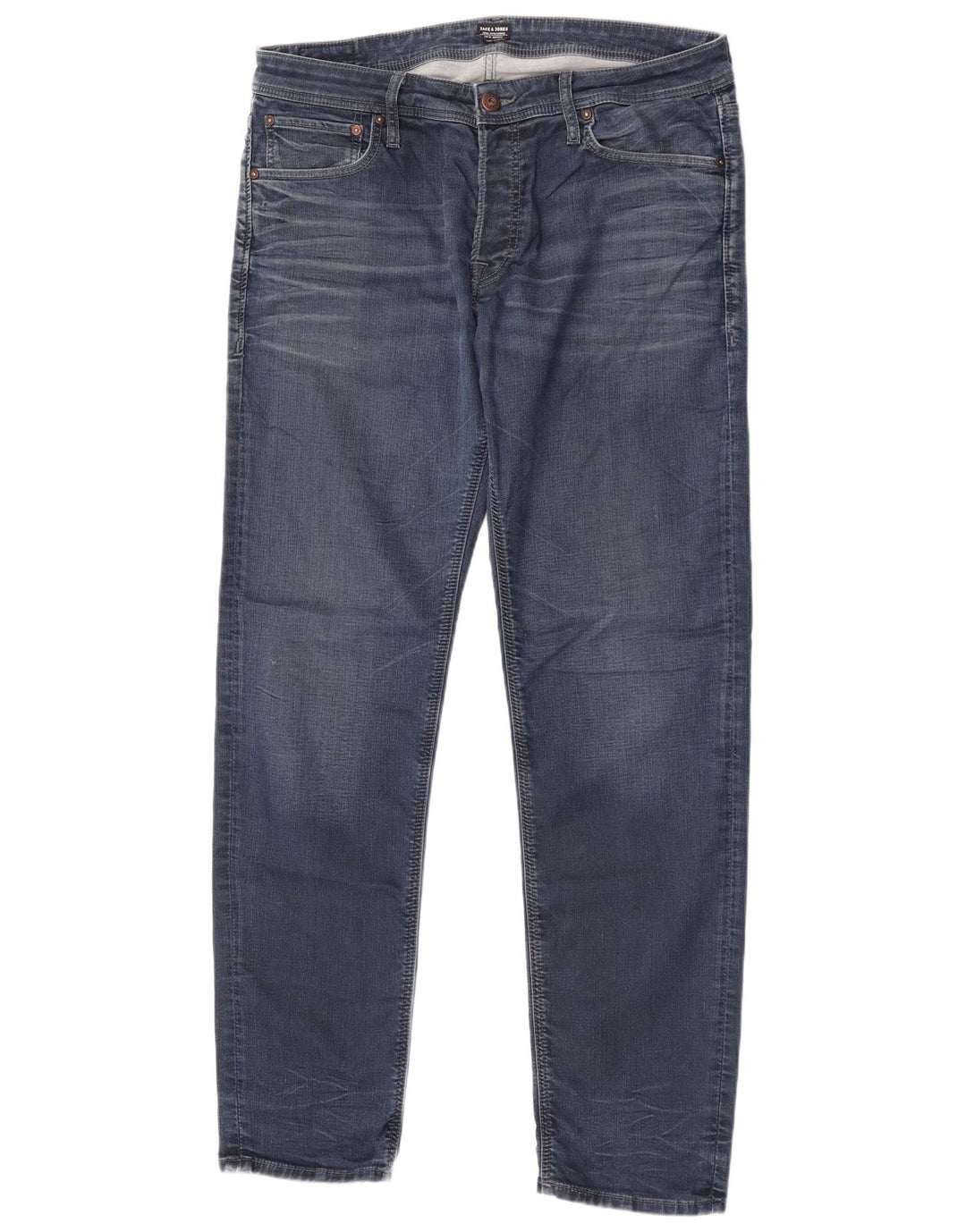 Jack & Jones Herren Slim Jeans W36 L34 Blaue Baumwolle