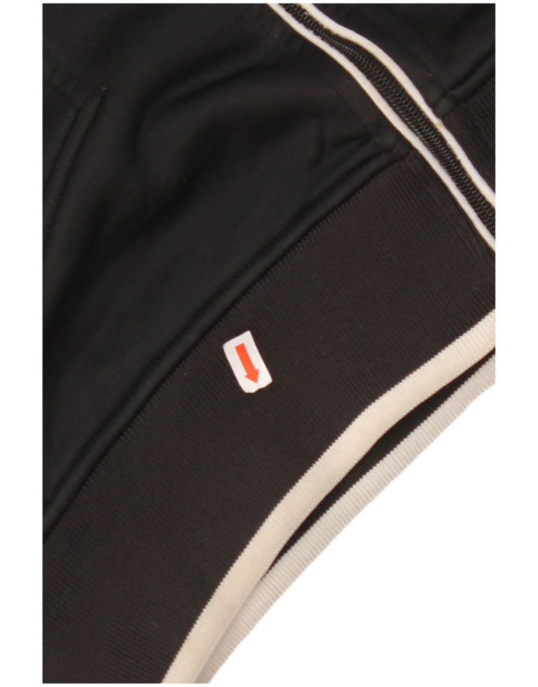 JACK & JONES Damen-Kapuzenpullover mit Reißverschluss, UK 14, Mittelschwarz, Farbblock